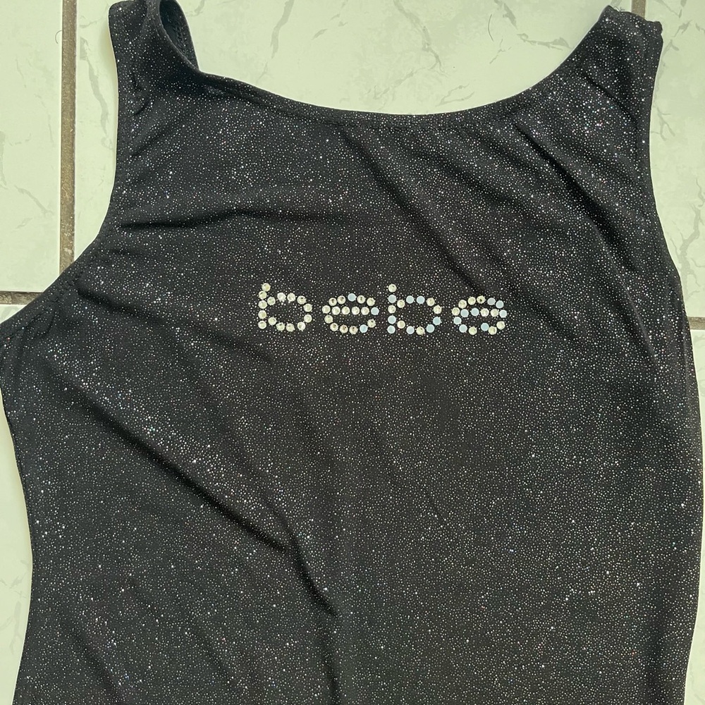 Bebe vintage rhinestone glitter dress - Picture 3 of 6